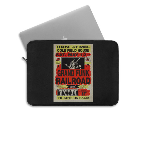 Grand Funk Railroad Vintage Concert  Laptop Sleeve