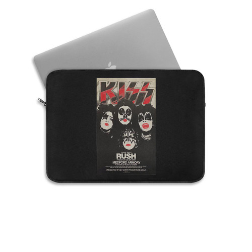 Kiss With Rush Dressed To Kill Tour May 23 1975 Medford Armory Oregon Concert  Laptop Sleeve