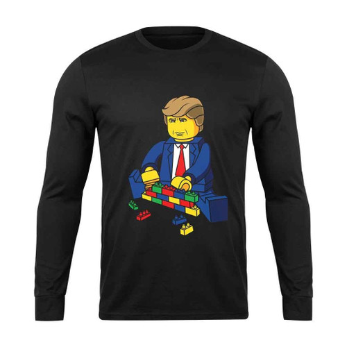 Lego Trump Build A Wall Long Sleeve T-Shirt