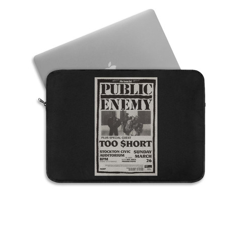 Public Enemy And Too Short 1989 Stockton Concert  Laptop Sleeve