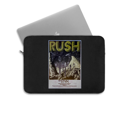 Rush Ultra Rare Autographed 1976 El Paso Concert  Laptop Sleeve