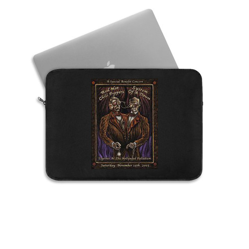 Siamese Twins Red Hot Chili Peppers With Soad & Metallica Hollywood Limited Edition Concert  Laptop Sleeve