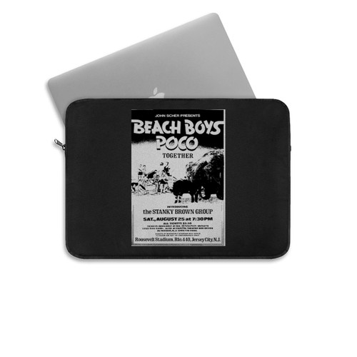 The Beach Boys Poco Stanky Brown Group At Roosevelt Stadium Jersey City New Jersey United States  Laptop Sleeve