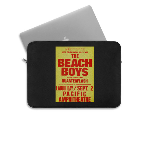 The Beach Boys Quarter Flash Concert  Laptop Sleeve