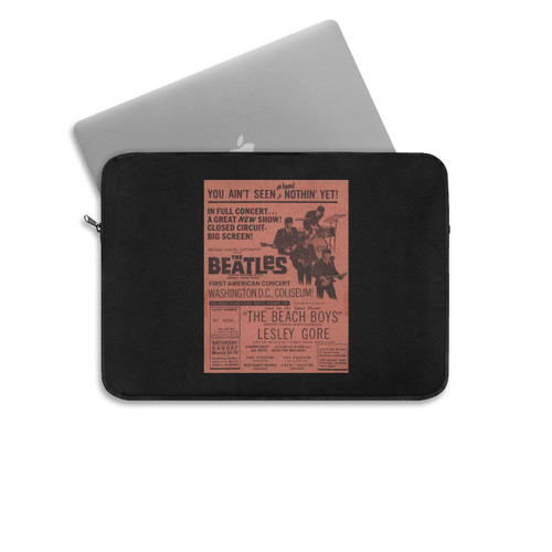 The Beatles & Beach Boys Closed Circuit Concert  Laptop Sleeve