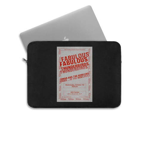 The Fabulous Thunderbirds Vintage Concert  Laptop Sleeve