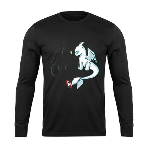 Httyd Toothless And Light Fury Long Sleeve T-Shirt