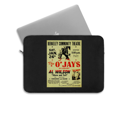 The O Jays And Al Wilson Berkeley Theatre Concert  Laptop Sleeve