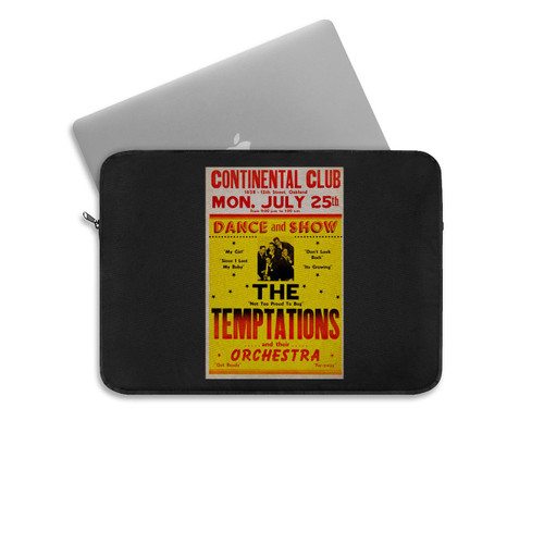 The Temptations 1966 Oakland Ca Boxing-Style Concert  Laptop Sleeve