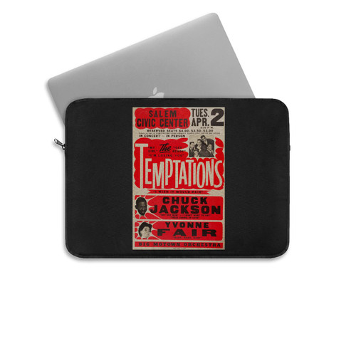 The Temptations 1968 Jumbo Globe Concert  Laptop Sleeve