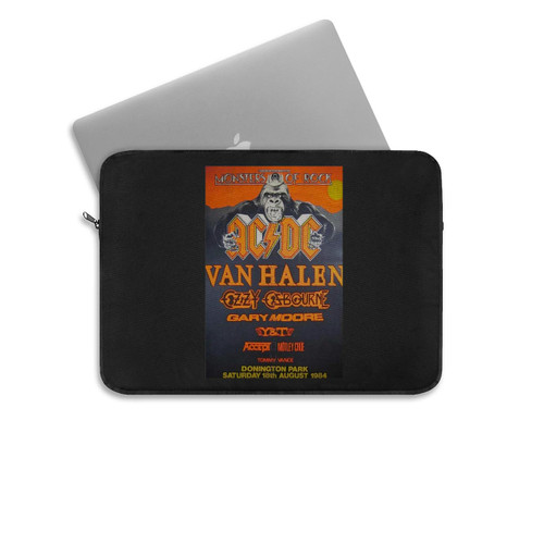 Van Halen Monsters Of Rock Vintage Concert  Laptop Sleeve