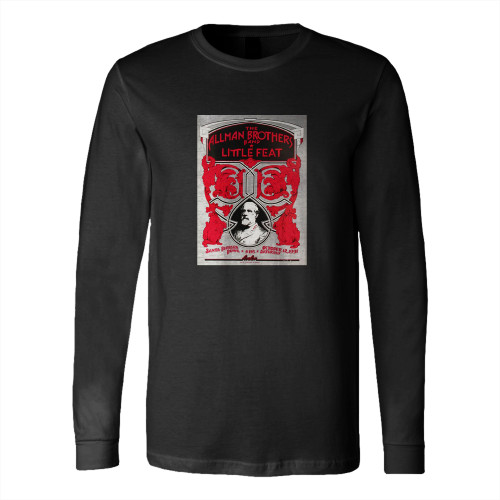 Allman Brothers And Little Feat Original Concert  Long Sleeve T-Shirt Tee