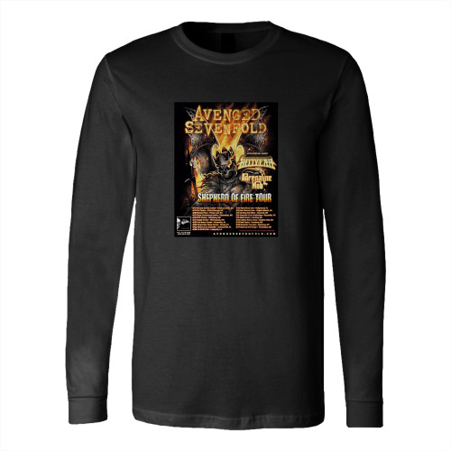Avenged Sevenfold Shepherd Of Fire Tour 2013 North American Concert  Long Sleeve T-Shirt Tee