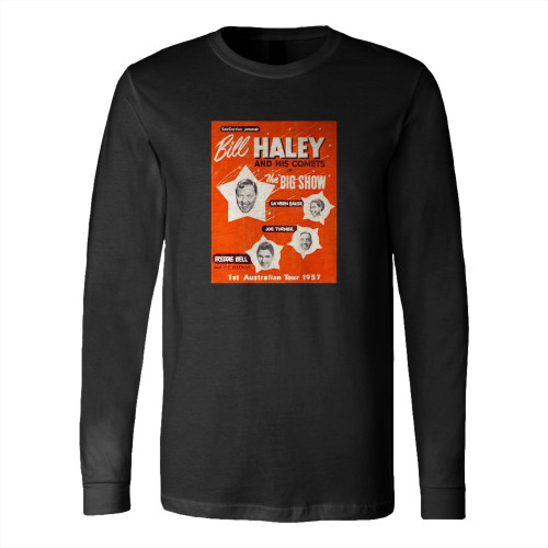 Bill Haley And The Comets The Platters Lavern Baker Big Joe Turner Freddie Bell And The Bell Boys Australian Tour 1957  Long Sleeve T-Shirt Tee