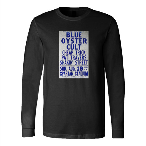 Blue Oyster Cult Vintage Concert 1  Long Sleeve T-Shirt Tee
