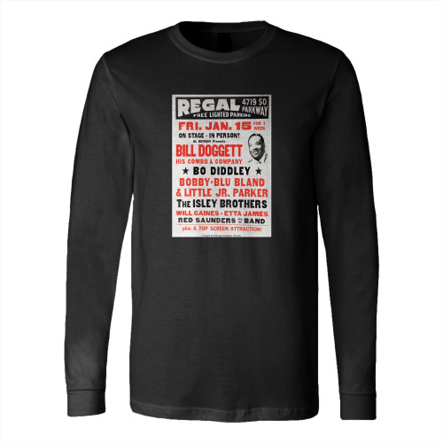 Bo Diddley Bobby Blue Bland Isley Bros Bill Doggett 1960  Long Sleeve T-Shirt Tee