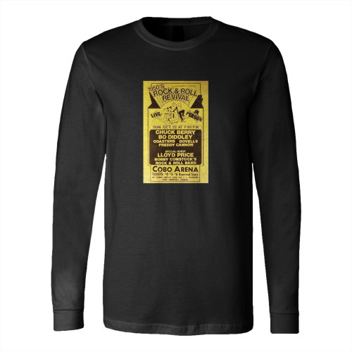 Chuck Berry And Bo Diddley Rock N Roll Concert  Long Sleeve T-Shirt Tee