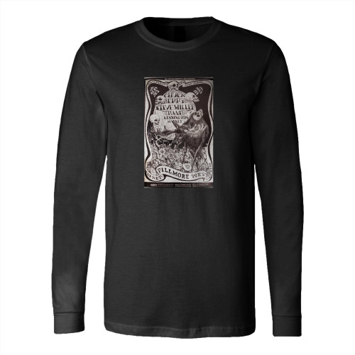 Chuck Berry Steve Miller Band Vintage Concert 1968  Long Sleeve T-Shirt Tee