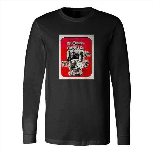 Earth Wind Fire Ohio Players 1973 Rutgers University Concert  Long Sleeve T-Shirt Tee