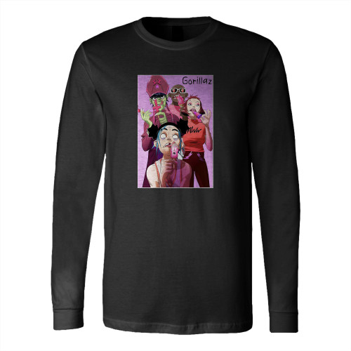 Gorillaz Cracker Island Music Band  Long Sleeve T-Shirt Tee