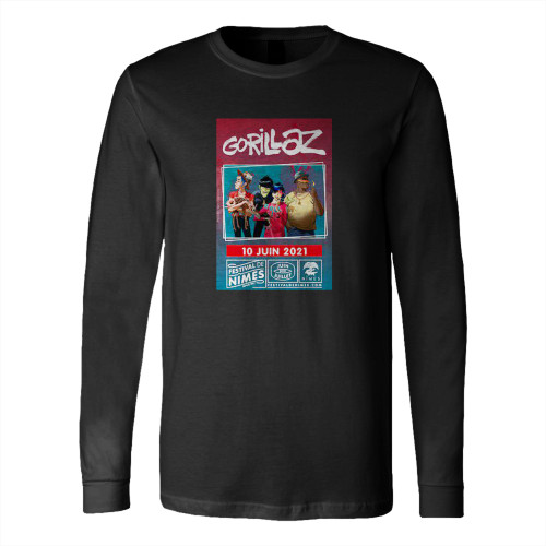 Gorillaz France Concert  Long Sleeve T-Shirt Tee