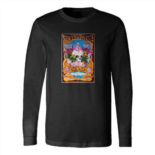 Grateful Dead And Santana 1968 Bill Graham Fillmore Concert  Long Sleeve T-Shirt Tee