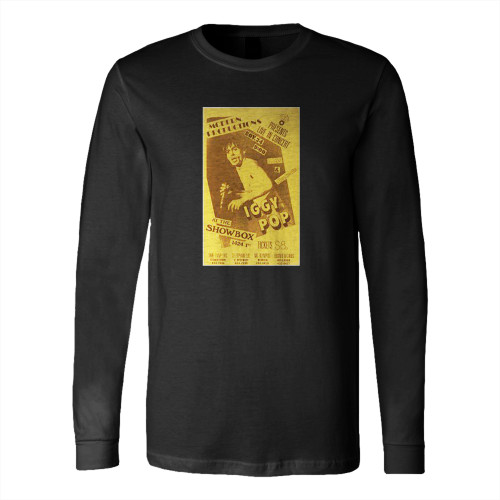 Iggy Pop Washington Concert  Long Sleeve T-Shirt Tee