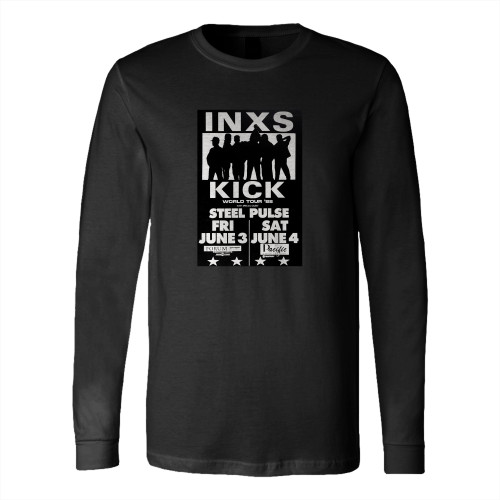 Inxs Forum Pacific Theatre 1988 Vintage Concert  Long Sleeve T-Shirt Tee