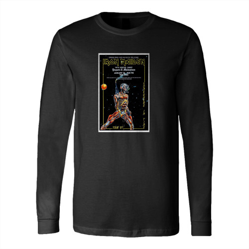 Iron Maiden The Omni 1987 Vintage Concert  Long Sleeve T-Shirt Tee