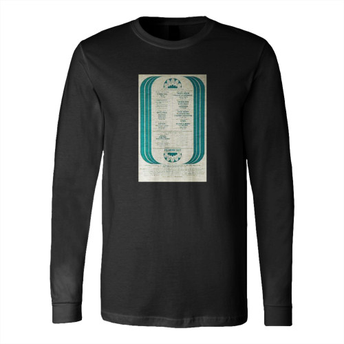 Jethro Tull Vintage Concert 2  Long Sleeve T-Shirt Tee