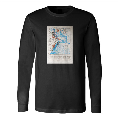 Journey And 10Cc  Long Sleeve T-Shirt Tee