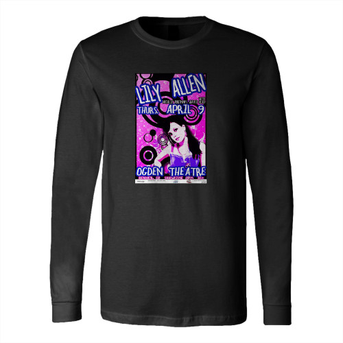 Lily Allen Boulder 2009 Concert Original  Long Sleeve T-Shirt Tee