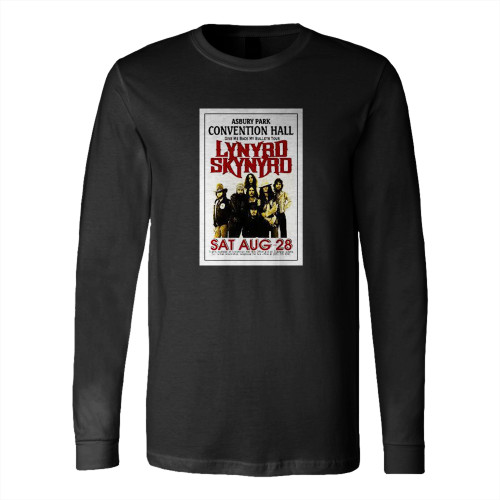 Lynyrd Skynyrd 1976 Asbury Park Nj Convention Hall Tour Concert  Long Sleeve T-Shirt Tee