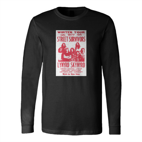 Lynyrd Skynyrd Street Survivors Winter Tour  Long Sleeve T-Shirt Tee