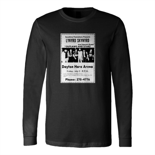 Lynyrd Skynyrd The Outlaws Starz At Hara Arena Trotwood Ohio United States  Long Sleeve T-Shirt Tee