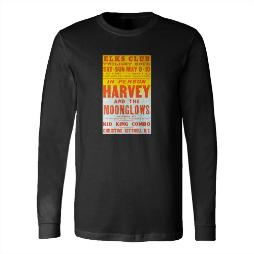 Marvin Gaye Harvey And The Moonglows Elks Club Concert  Long Sleeve T-Shirt Tee