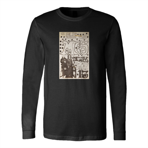 Mc5 1971 Madison Wisconsin Concert  Long Sleeve T-Shirt Tee