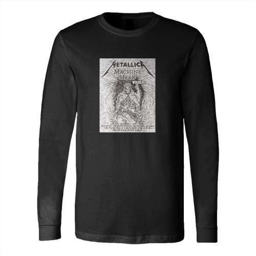 Metallica Original Pen And Ink Concert  Long Sleeve T-Shirt Tee