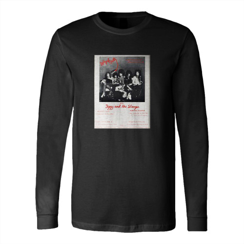 New York Dolls Iggy And The Stooges 1973 Memphis Tn Concert  Long Sleeve T-Shirt Tee