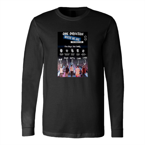 One Direction Where We Are The Concert  Long Sleeve T-Shirt Tee
