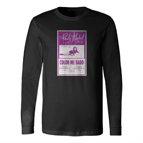Paula Abdul Vintage Concert  Long Sleeve T-Shirt Tee
