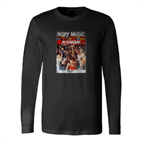 Roxy Music Frankfurt 1979 Vintage German A1 Concert  Long Sleeve T-Shirt Tee