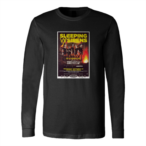 Sleeping With Sirens 2016 Gig  Long Sleeve T-Shirt Tee