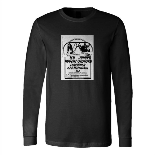 Ted Nugent Lynyrd Skynyrd  Long Sleeve T-Shirt Tee