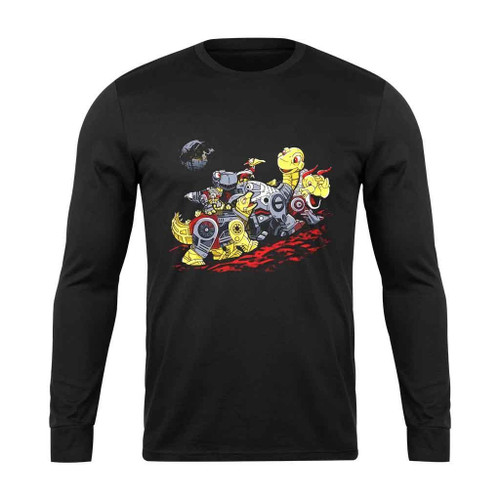 Dinosaur Bots Before Time Long Sleeve T-Shirt