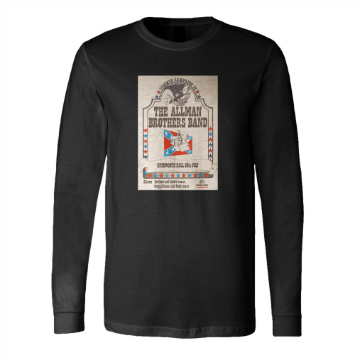 The Allman Brothers Band An Original Summer Campaign Knebworth Hall Concert  Long Sleeve T-Shirt Tee