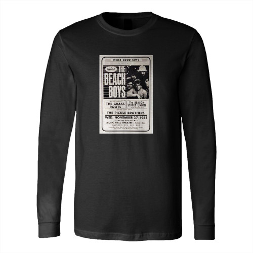 The Beach Boys 1968 Boston Concert .  Long Sleeve T-Shirt Tee