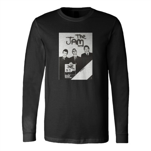 The Jam Original Vintage Uk Tour  Long Sleeve T-Shirt Tee