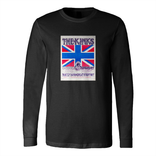 The Kinks Family Dog Fd-700630 Great Highway Concert  Long Sleeve T-Shirt Tee