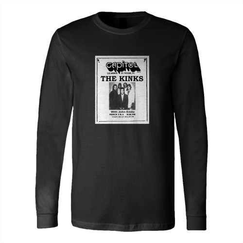 The Kinks John Eddie At Capitol Theatre Passaie New Jersey United States  Long Sleeve T-Shirt Tee